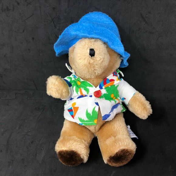 Eden Toys Other - Eden Paddington Bear Plush Tropical Sailboat‎ Palm Tree Shirt 8" VTG Teddy